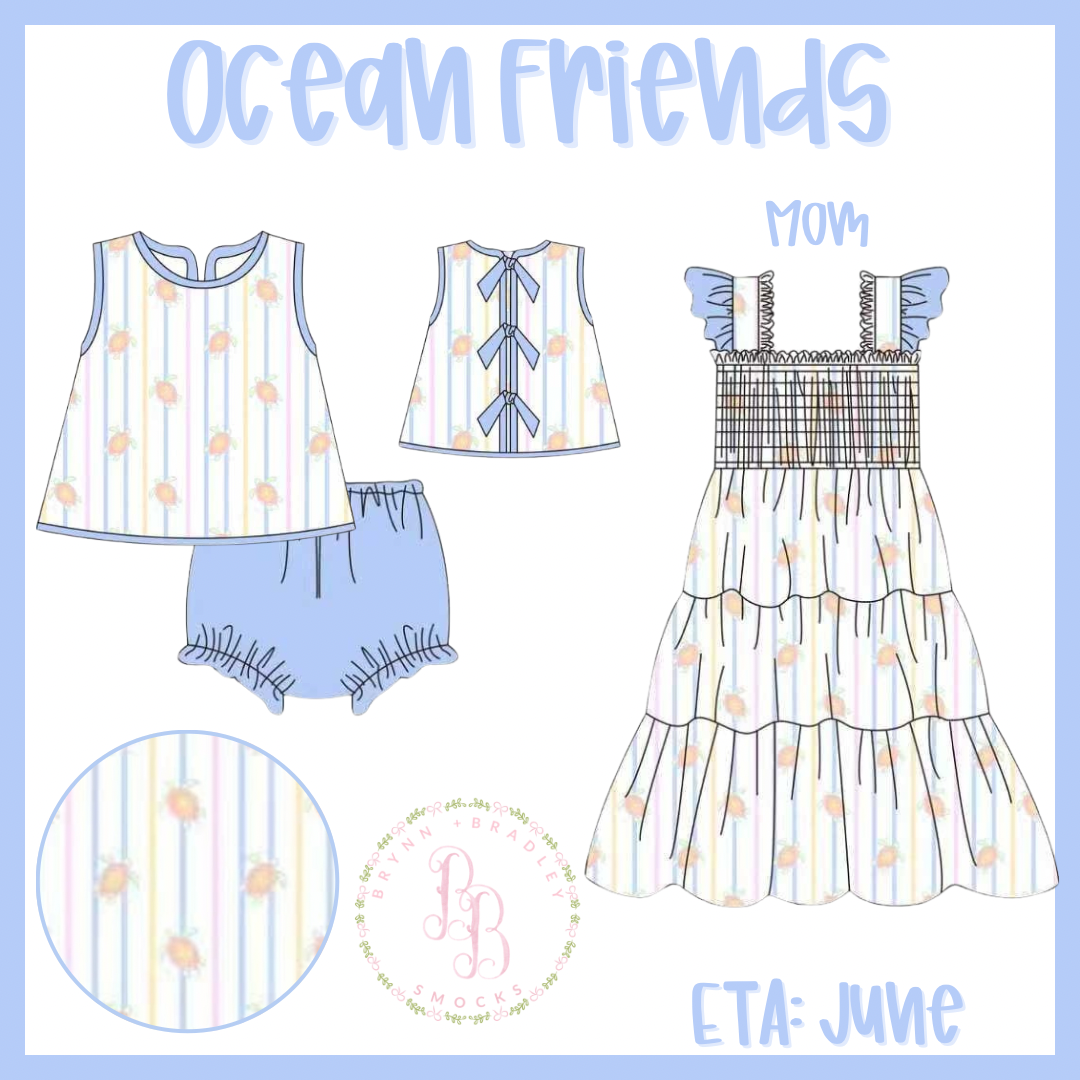 RTS: Ocean Friends Girl Diaper Set