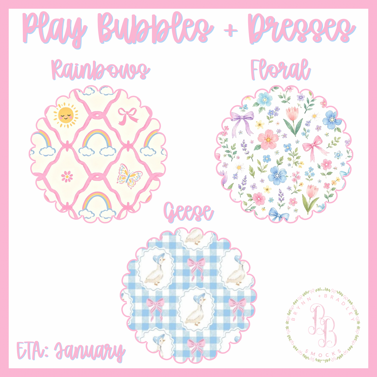 Preorder: Play Bubbles + Dresses Collection - ETA: January