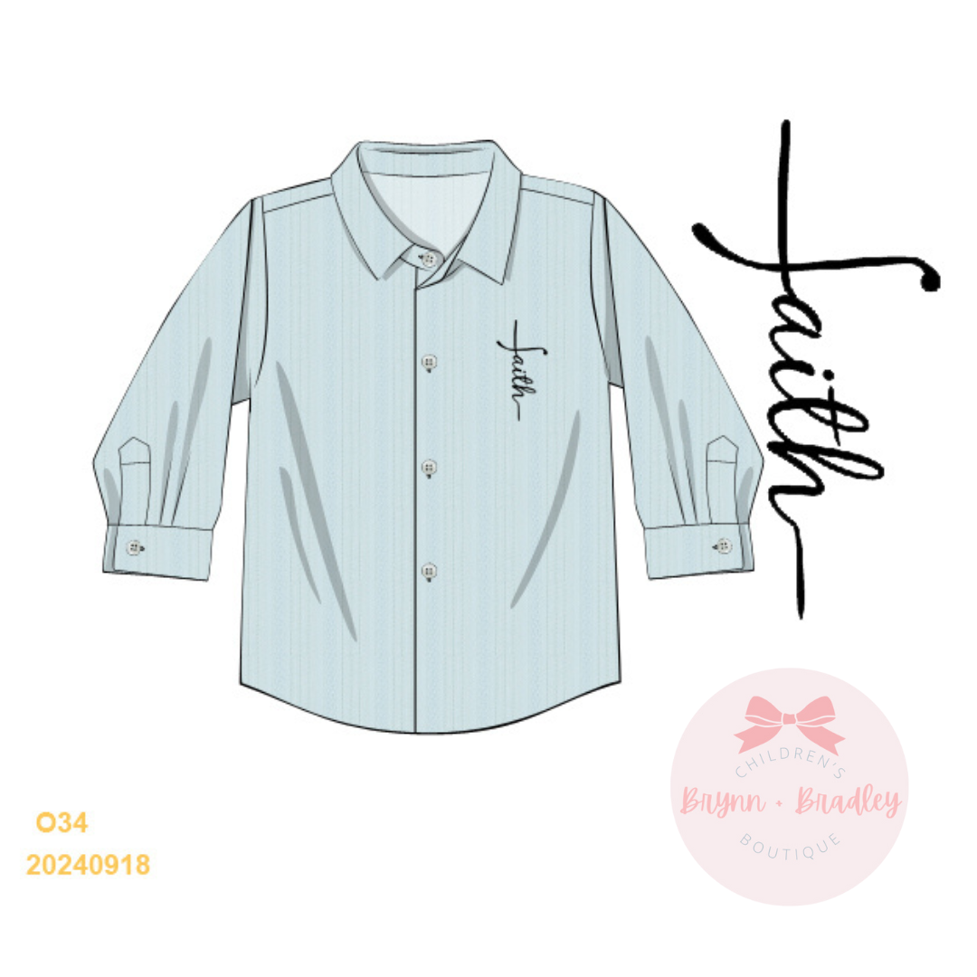 Goodness of God Boy Button Down Shirt