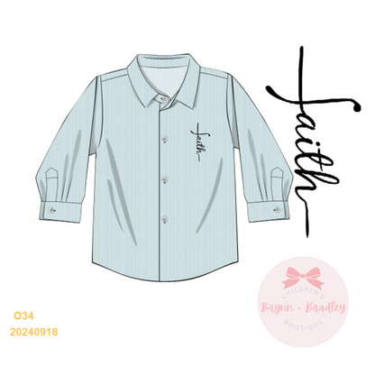 RTS: Goodness of God Boy Button Down Shirt