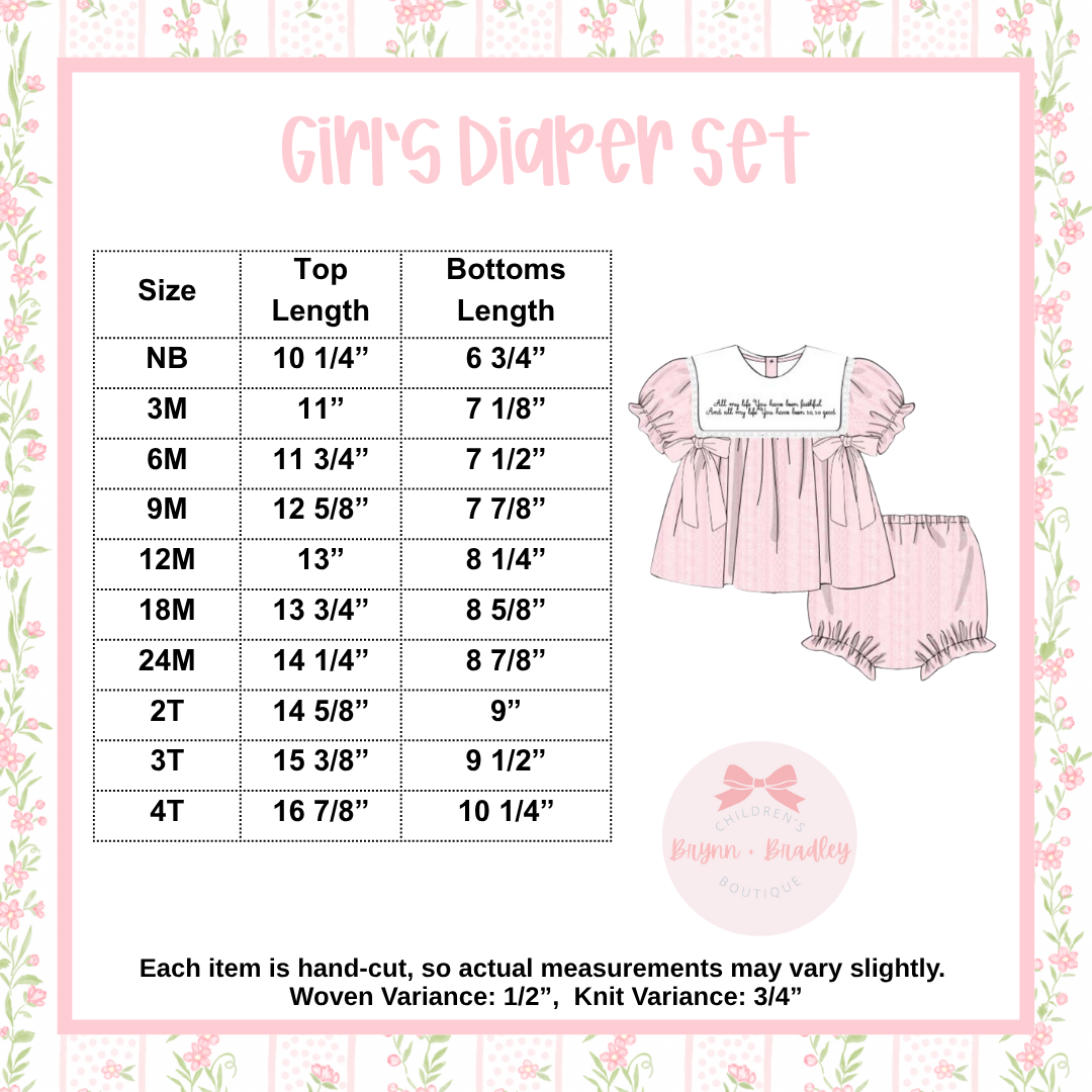 RTS: Candyland Christmas Girl Diaper Set
