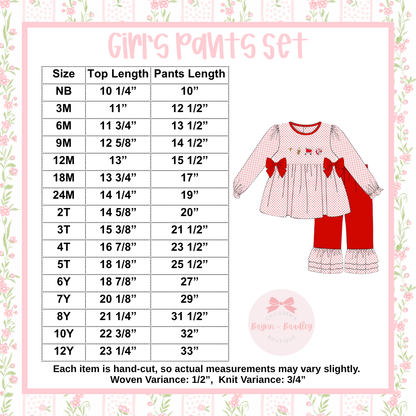 RTS: ‘Tis the Season Girl Pants Set