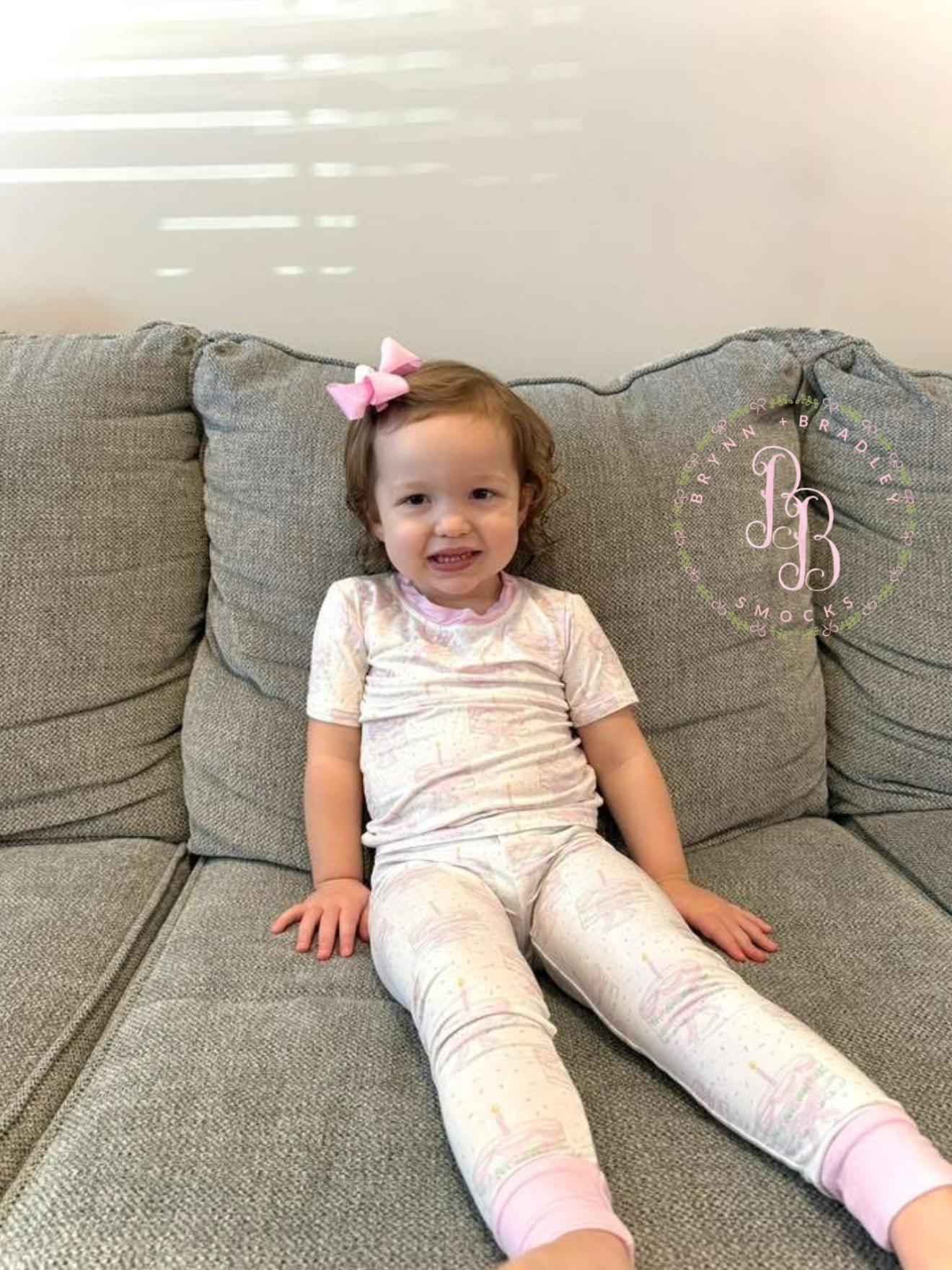 RTS: Birthday Girl Bamboo Short Sleeve Pants Set