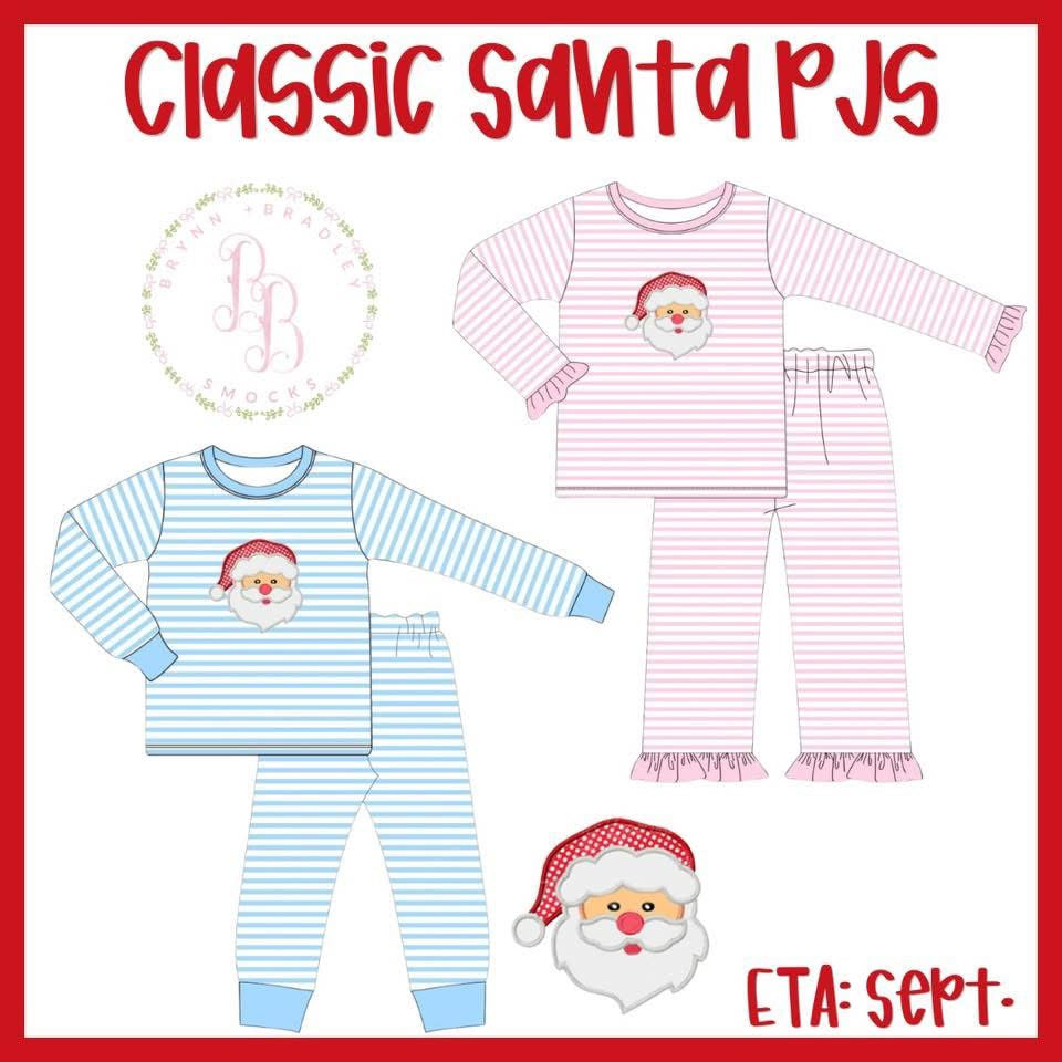 RTS: Classic Santa PJs Boy Pants Set