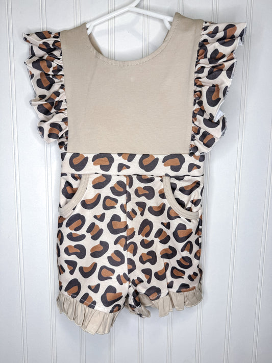 Girl’s Leopard Romper