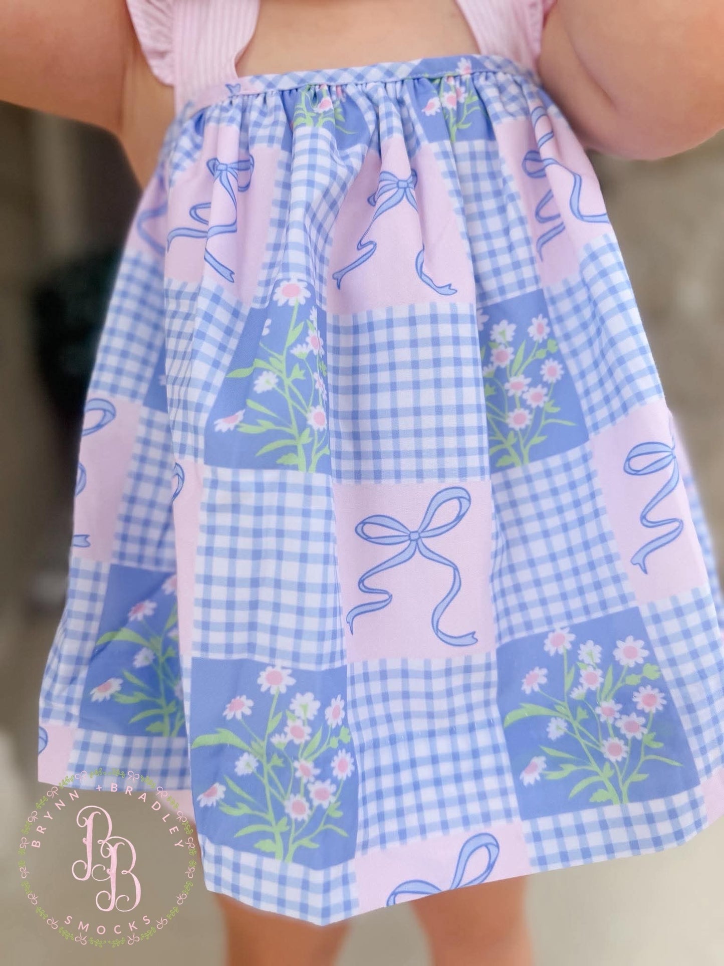 RTS: Summer Patchwork Girl Diaper Set
