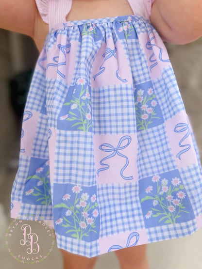 RTS: Summer Patchwork Girl Diaper Set