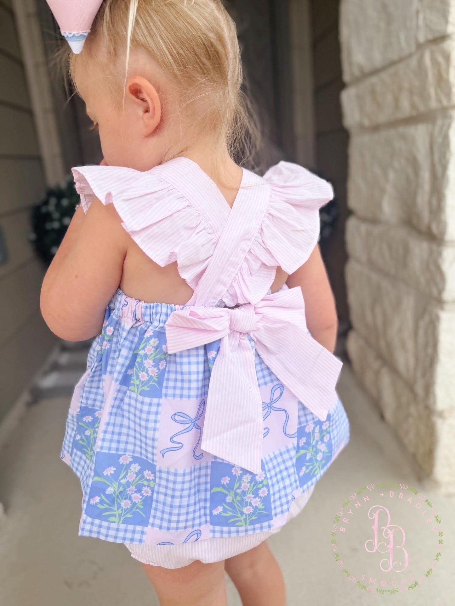 RTS: Summer Patchwork Girl Diaper Set