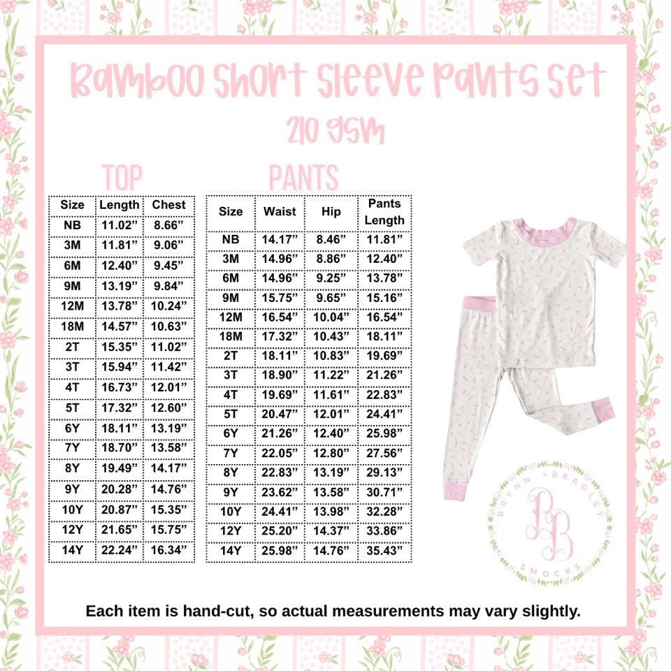 RTS: Birthday Girl Bamboo Short Sleeve Pants Set
