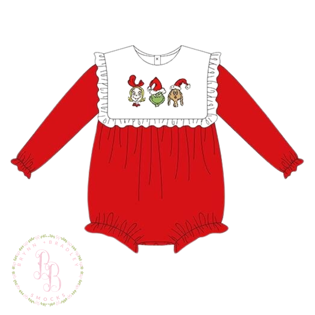 RTS: Whoville Holiday Trio Girl Bubble