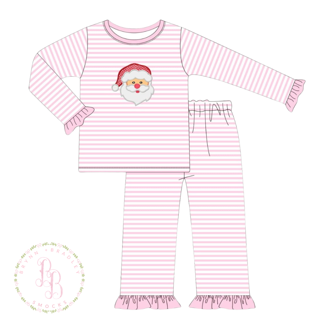 RTS: Classic Santa PJs Girl Pants Set