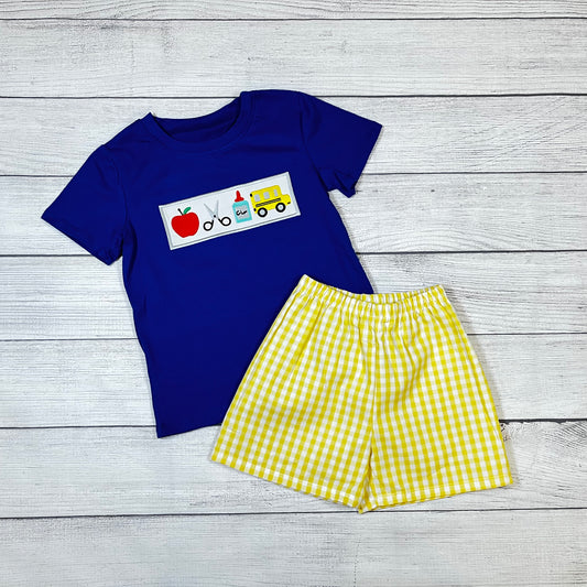 Back To School Boy’s Shorts Set