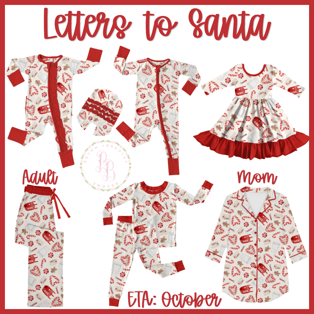 WS Preorder: Christmas Bamboo: Letters to Santa Collection- ETA: October