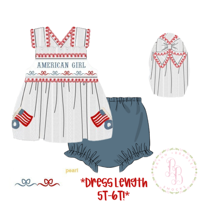 RTS: American Cuties “American Girl” Girl Diaper Set