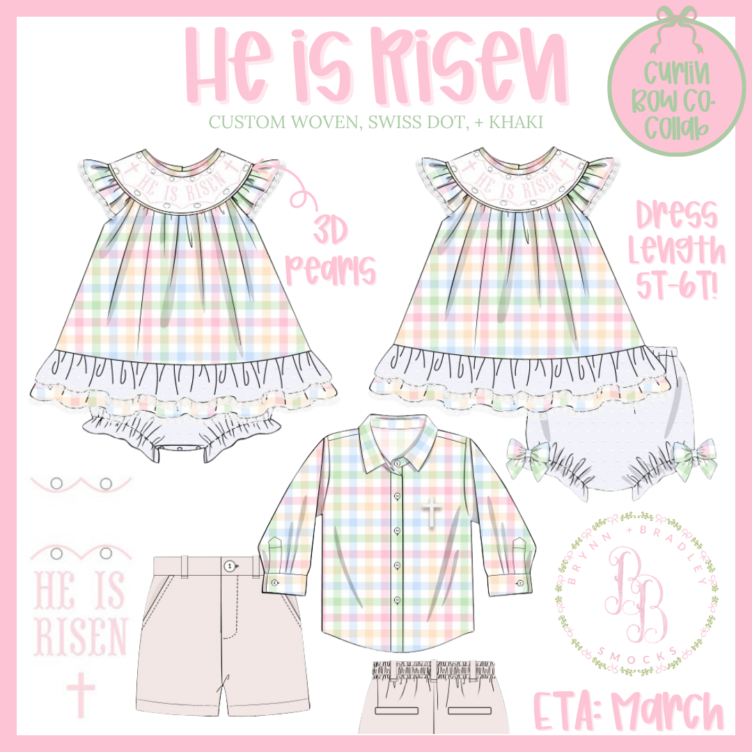 RTS: He is Risen Boy Shorts Set