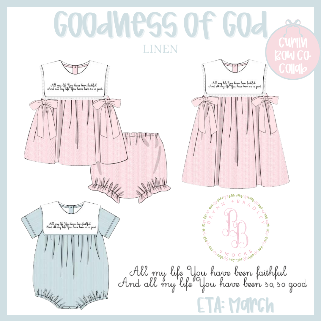 RTS: Goodness of God Girl Diaper Set