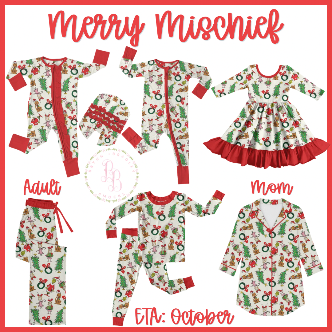 WS Preorder: Christmas Bamboo: Merry Mischief Collection- ETA: October