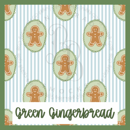 WS Preorder: Christmas Bamboo: Green Gingerbread Collection- ETA: October