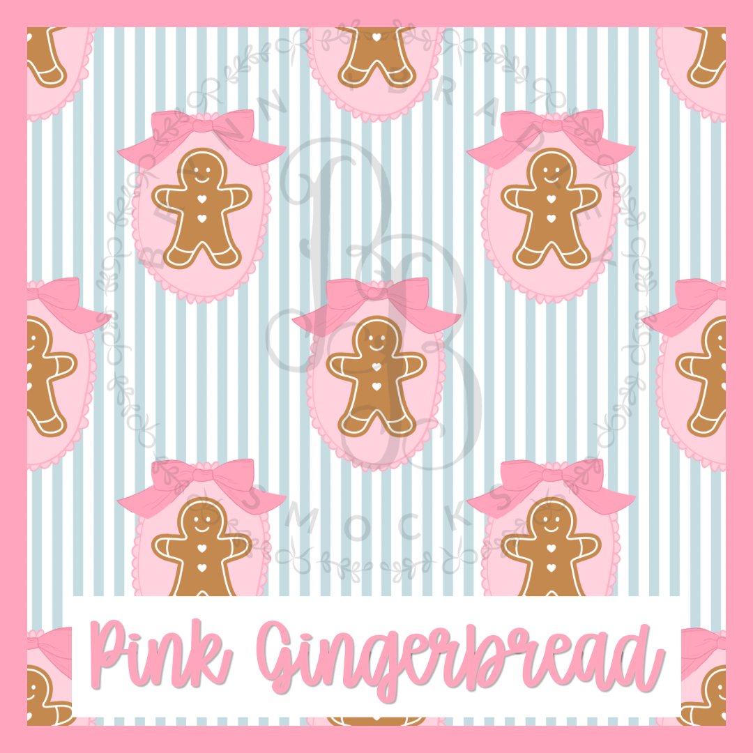 WS Preorder: Christmas Bamboo: Pink Gingerbread Collection- ETA: October