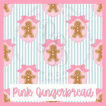 WS Preorder: Christmas Bamboo: Pink Gingerbread Collection- ETA: October