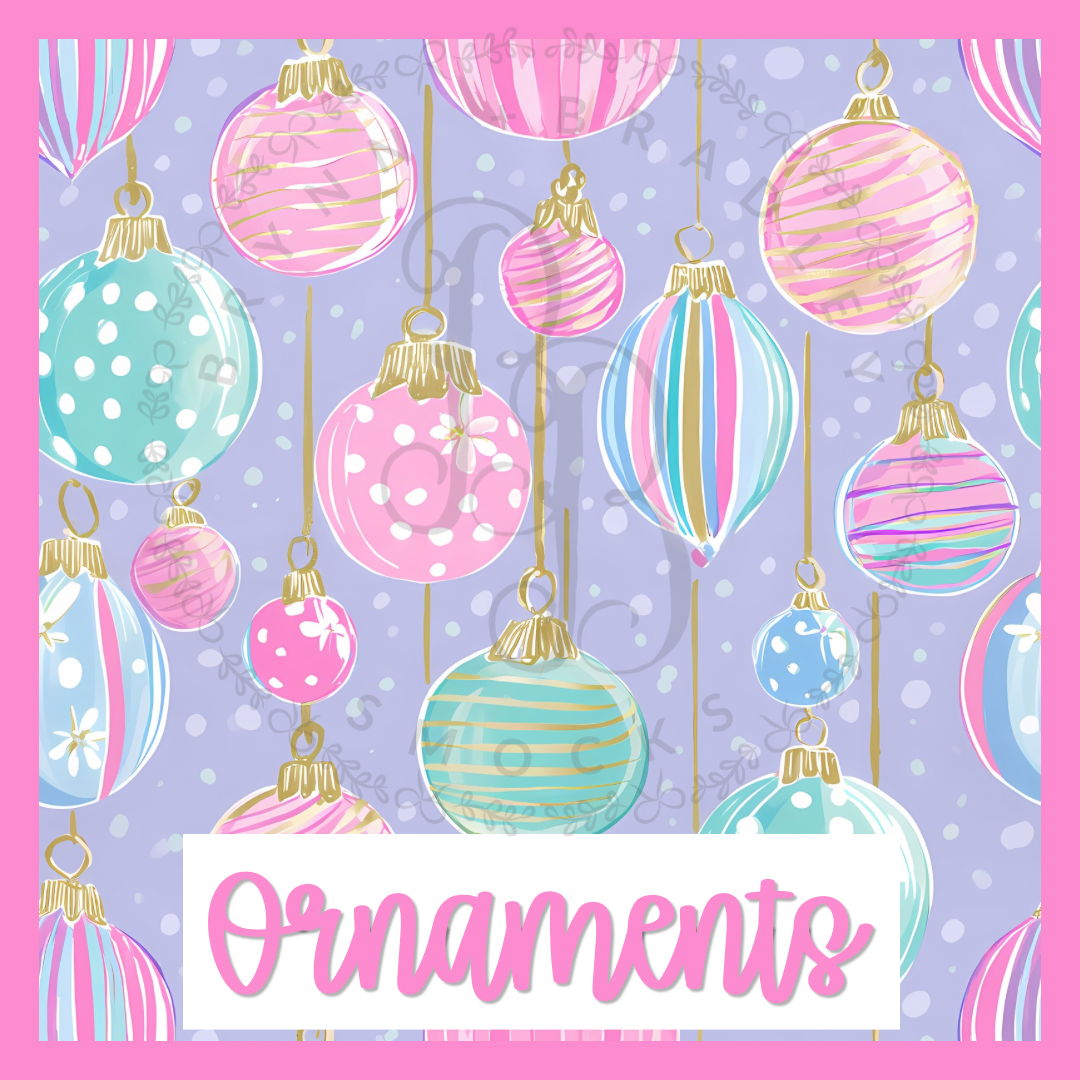 WS Preorder: Christmas Bamboo: Preppy Ornaments Collection- ETA: October