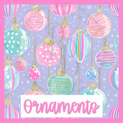 WS Preorder: Christmas Bamboo: Preppy Ornaments Collection- ETA: October