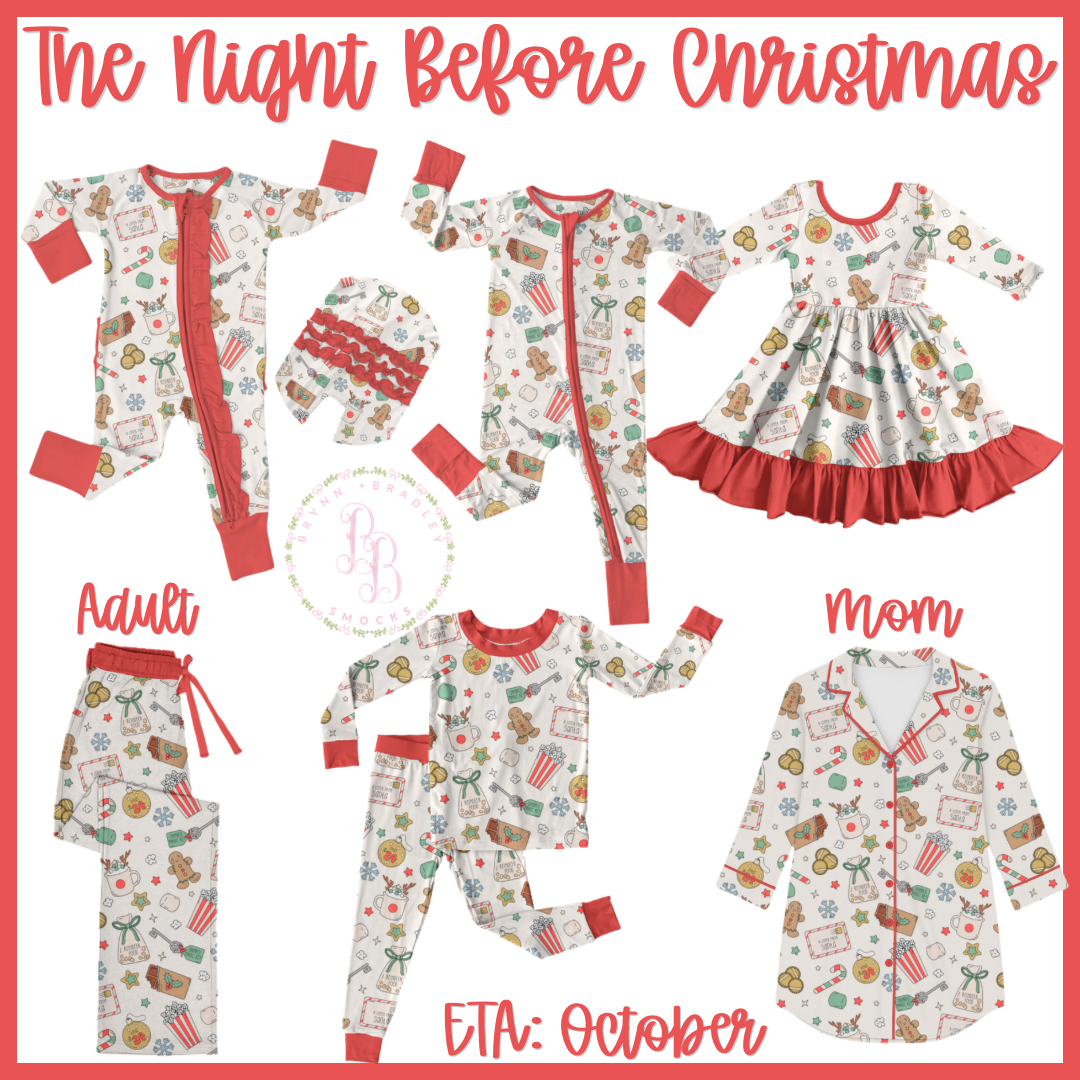 WS Preorder: Christmas Bamboo: The Night Before Christmas Collection- ETA: October