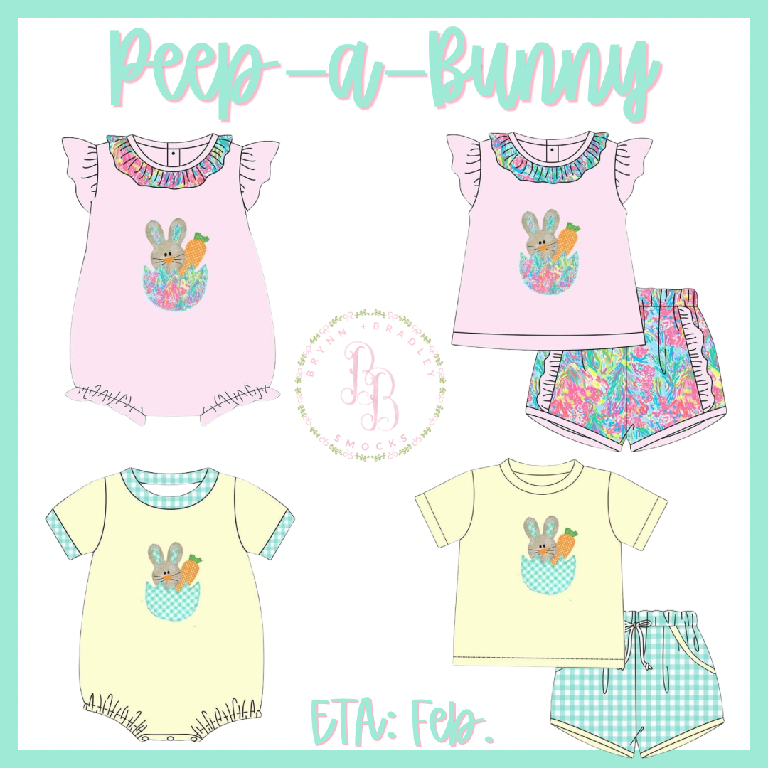 Preorder: Peep-a-Bunny Collection - ETA: February