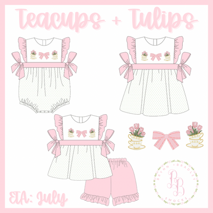 RTS: Teacups + Tulips Girl Bubble