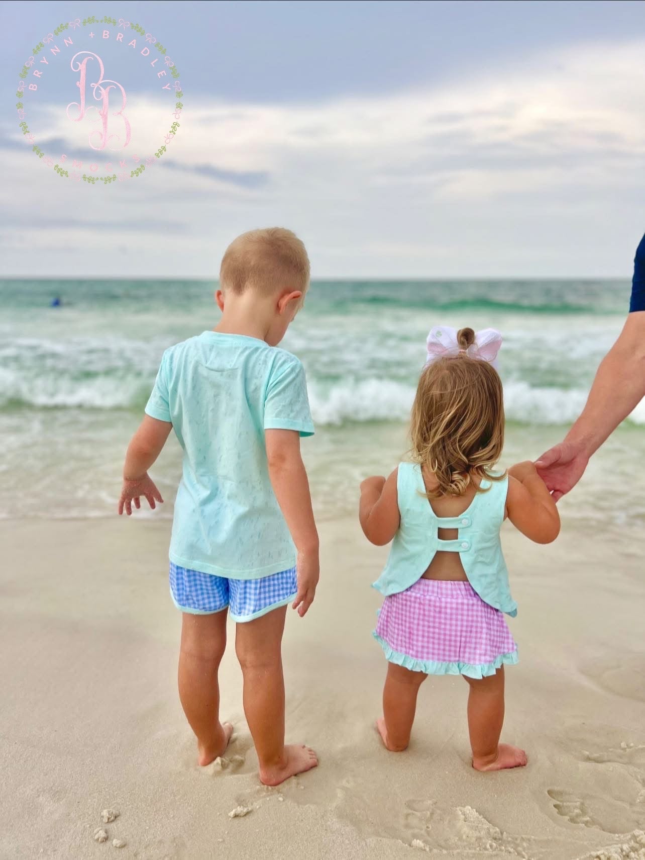 RTS: Sandcastles + Seashells Girl Diaper Set