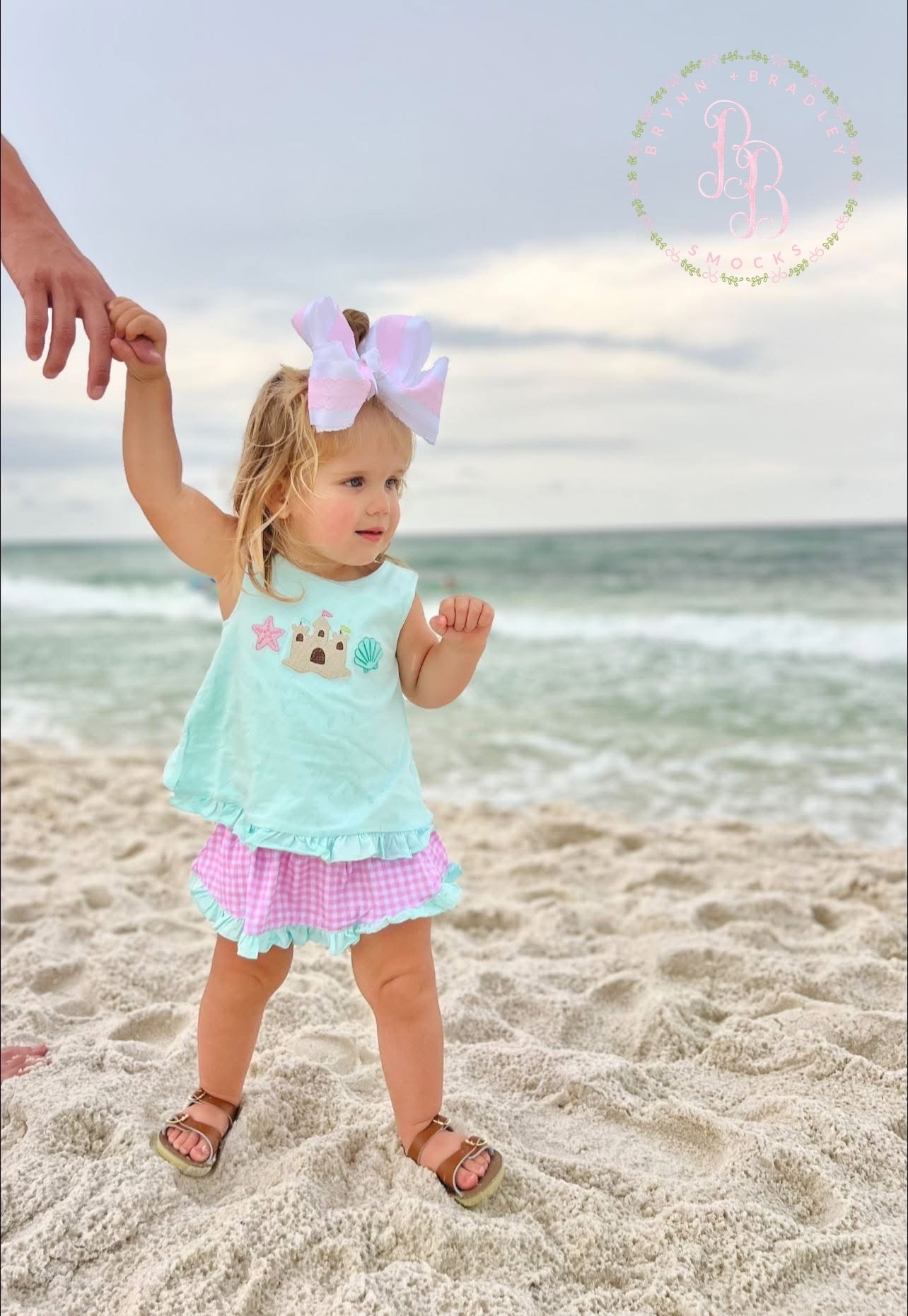 RTS: Sandcastles + Seashells Girl Diaper Set