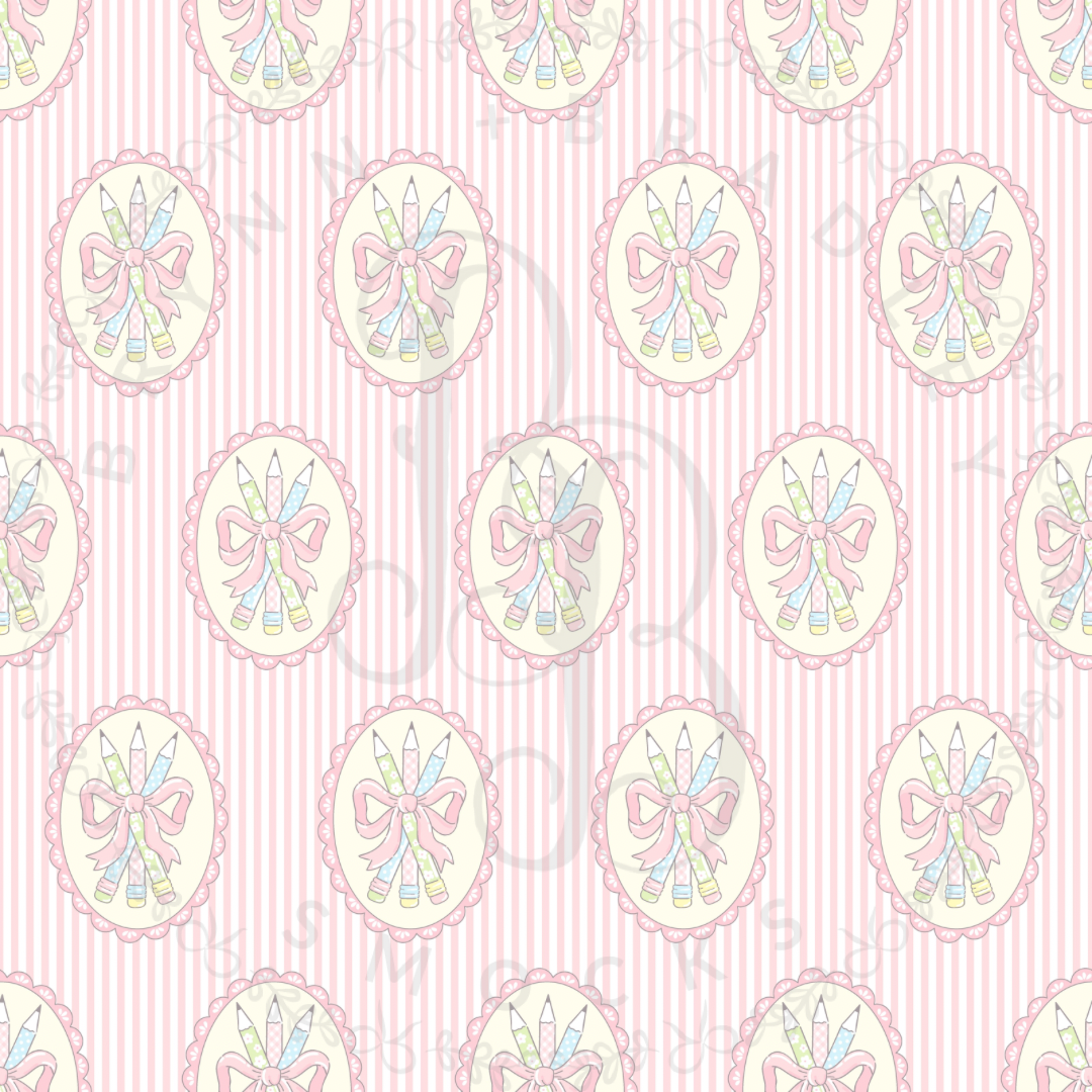 RTS: Pencils + Posies Girl Diaper Set