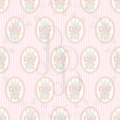 RTS: Pencils + Posies Girl Diaper Set